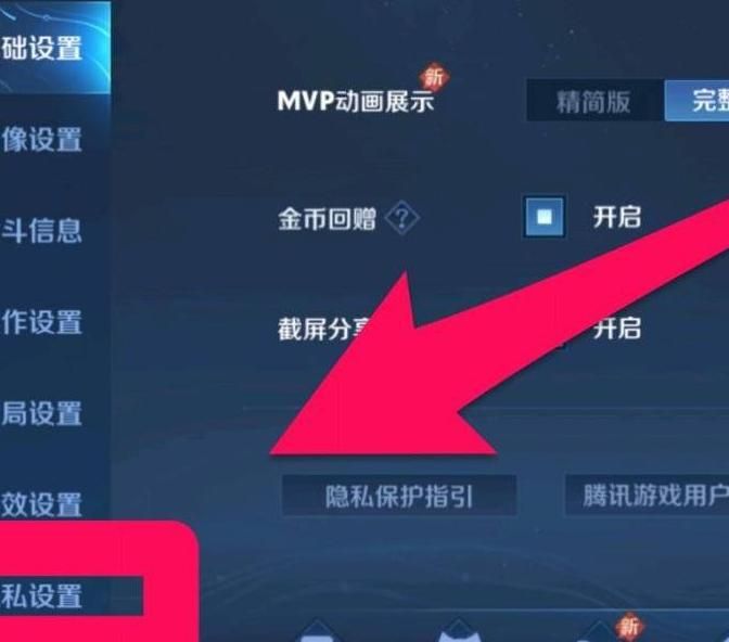 王者荣耀里的隐身在哪里设置